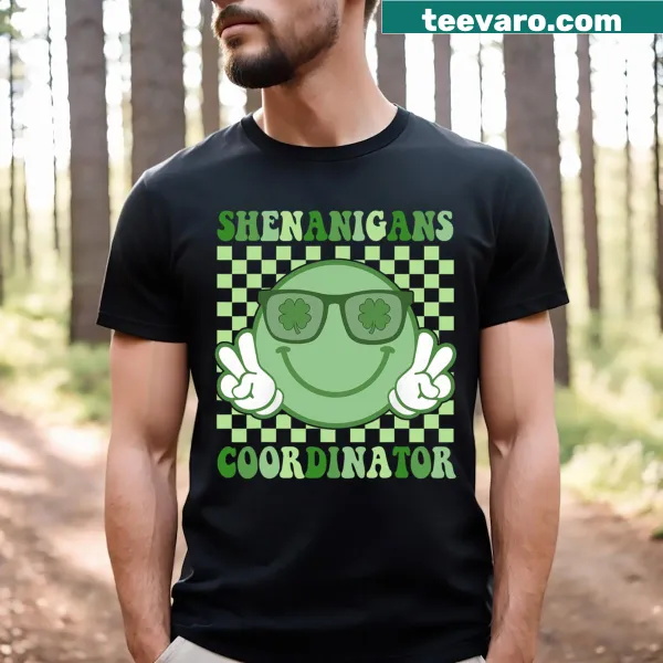 St. Patrick's Day shirt for teachers saying 'Shenanigans Coordinator'