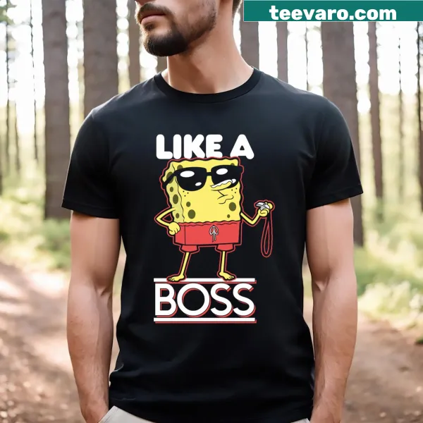 Spongebob Squarepants lifeguard graphic on a T-shirt