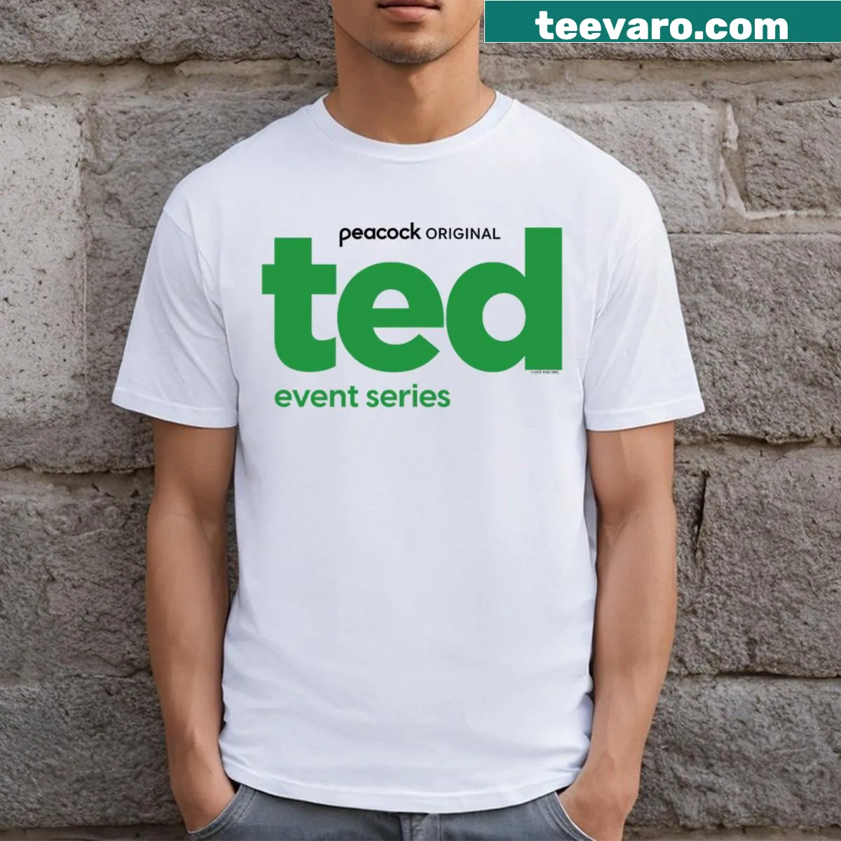 Ted TV series logo printed on a T-shirt — on a men's t-shirt