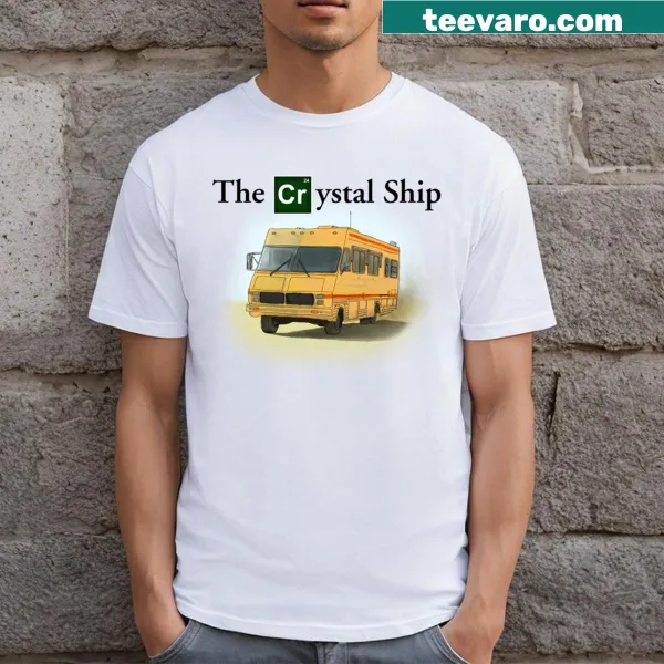 Illustrated T-shirt inspired by Breaking Bad featuring The Crystal Ship