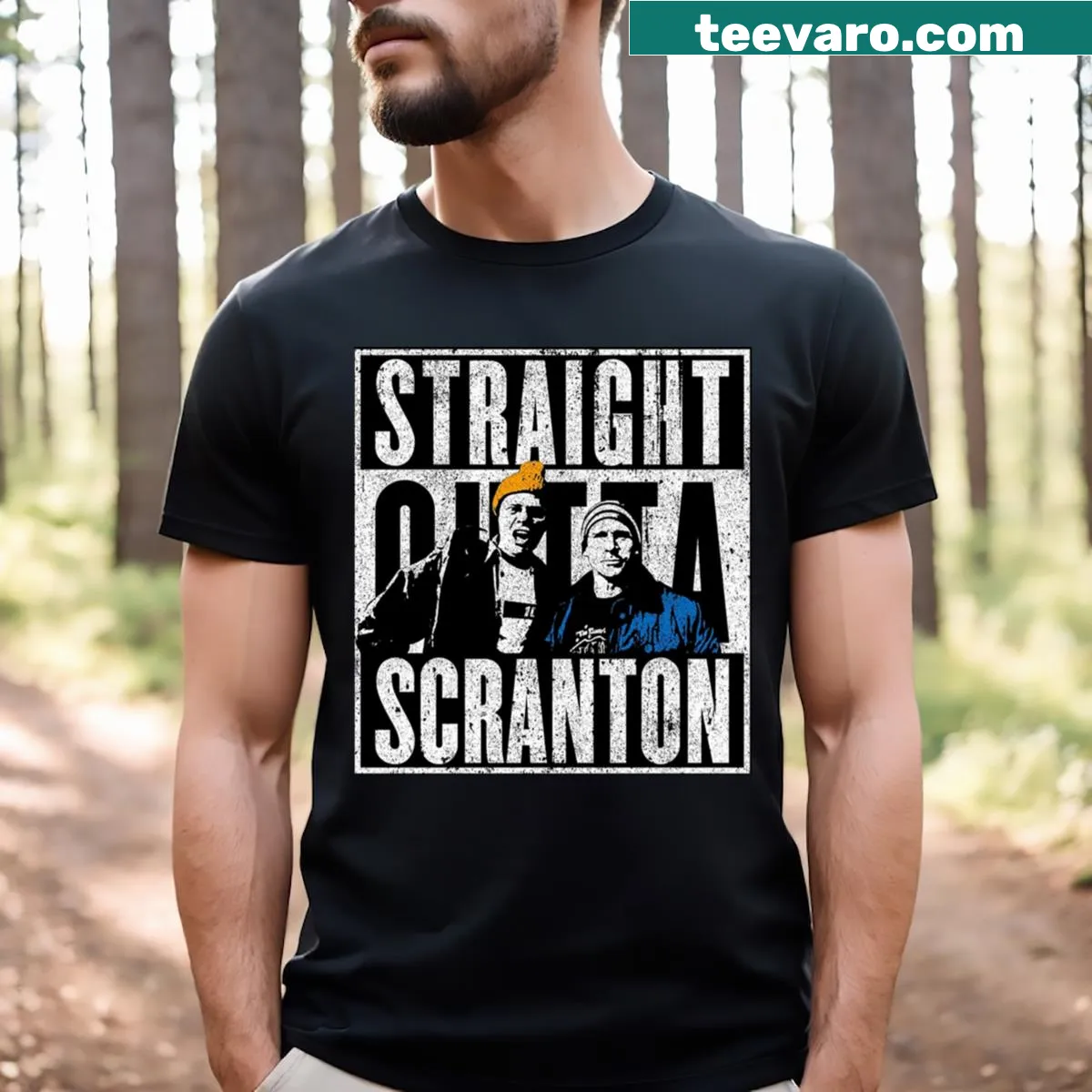Funny tee celebrating The Office with memorable moments. — on a men's t-shirt