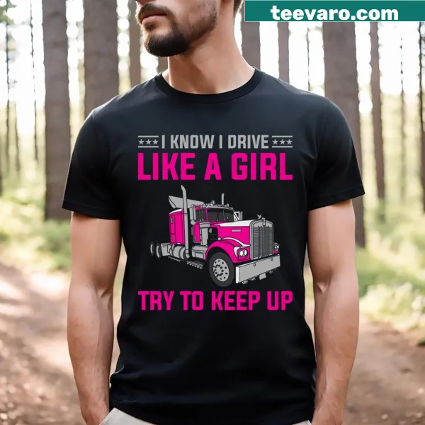 Playful text shirt for female drivers