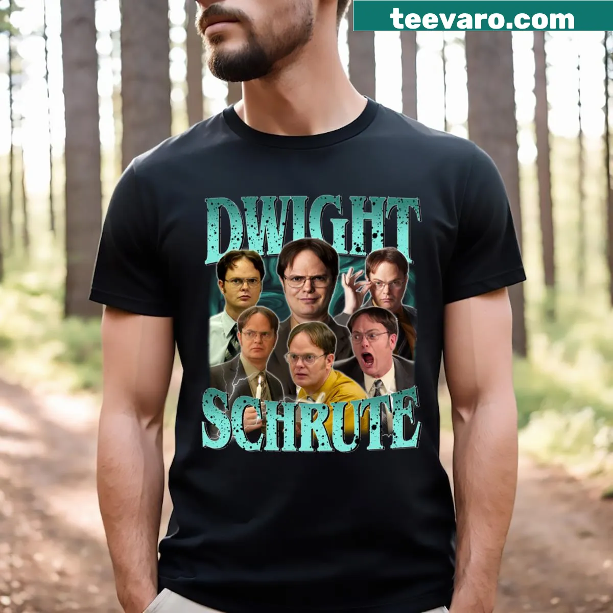 Vintage Movie Comedy T-shirt honoring 80s and 90s actors — on a men's t-shirt