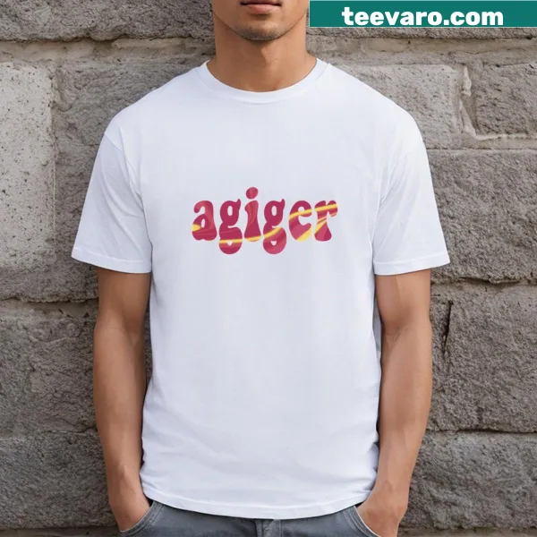 Minimalistic T-shirt featuring the word Agiger