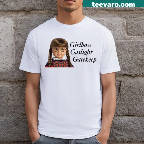 Empowering 'American Girlboss' text t-shirt for women
