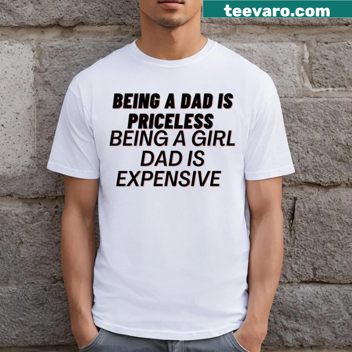 T-shirt expressing the joys of being a dad with humorous text — on a men's t-shirt