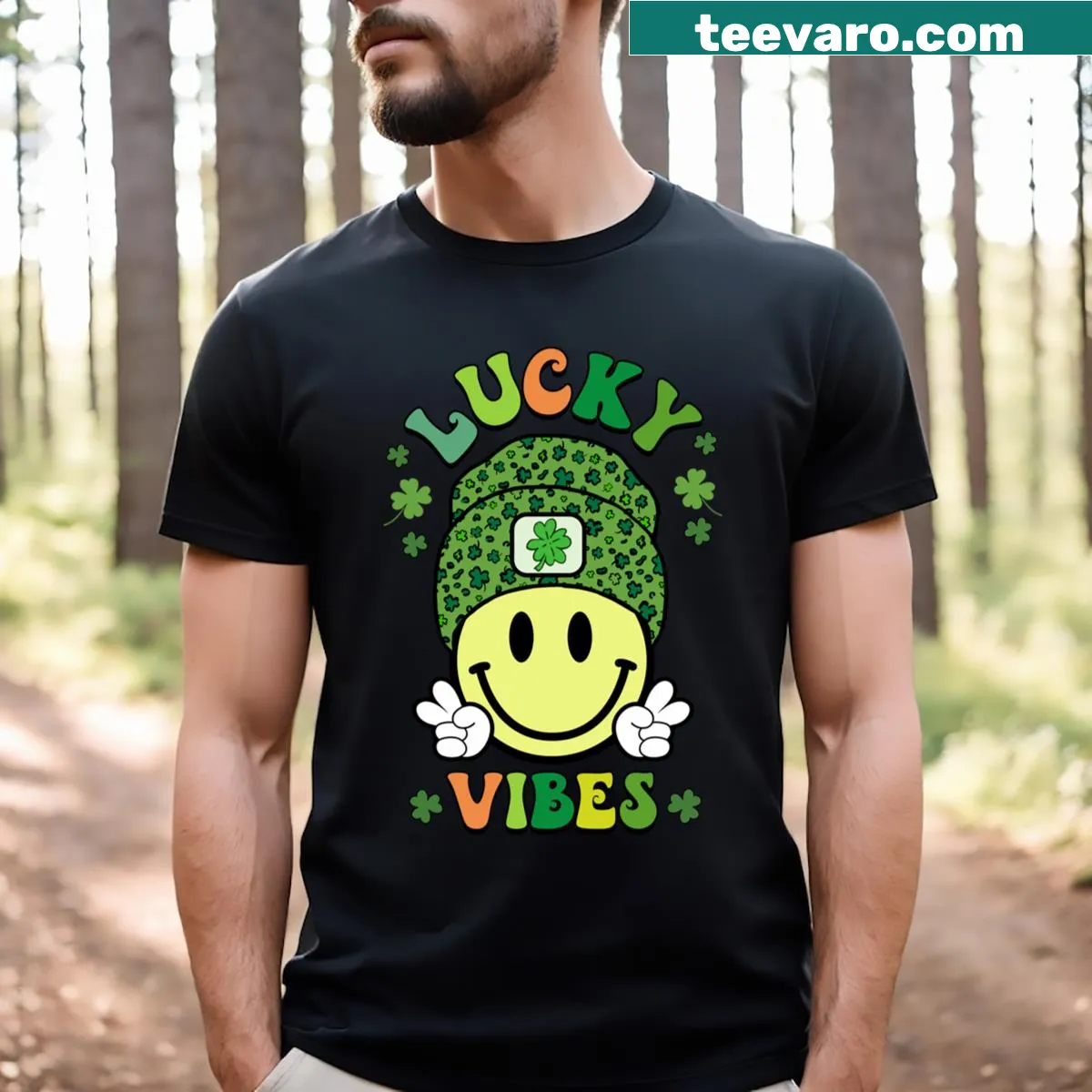 Playful Saint Patrick's Day T-shirt for kids — on a men's t-shirt