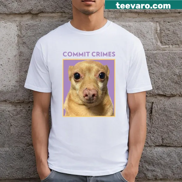 Playful cartoon mouse crime graphic t-shirt