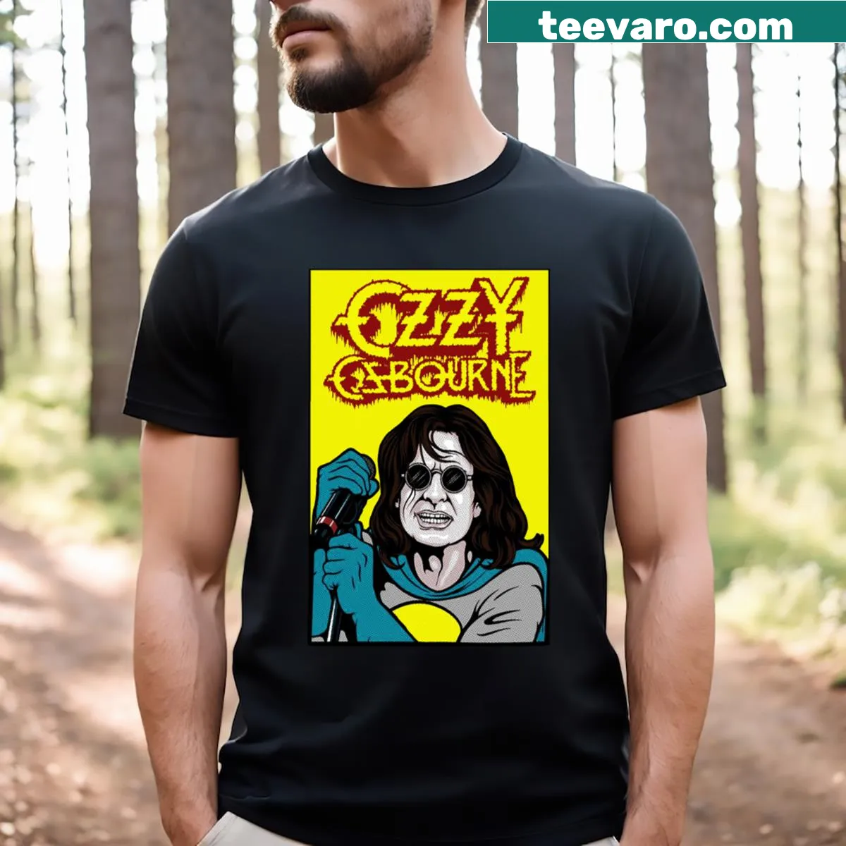 Bold typography on Heavy Metal Lover T-shirt — on a men's t-shirt
