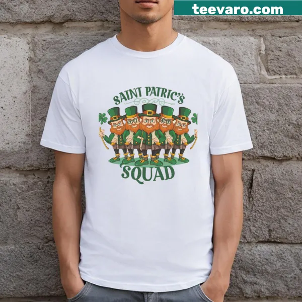St. Patrick's Squad t-shirt design celebrating Irish heritage with bold text