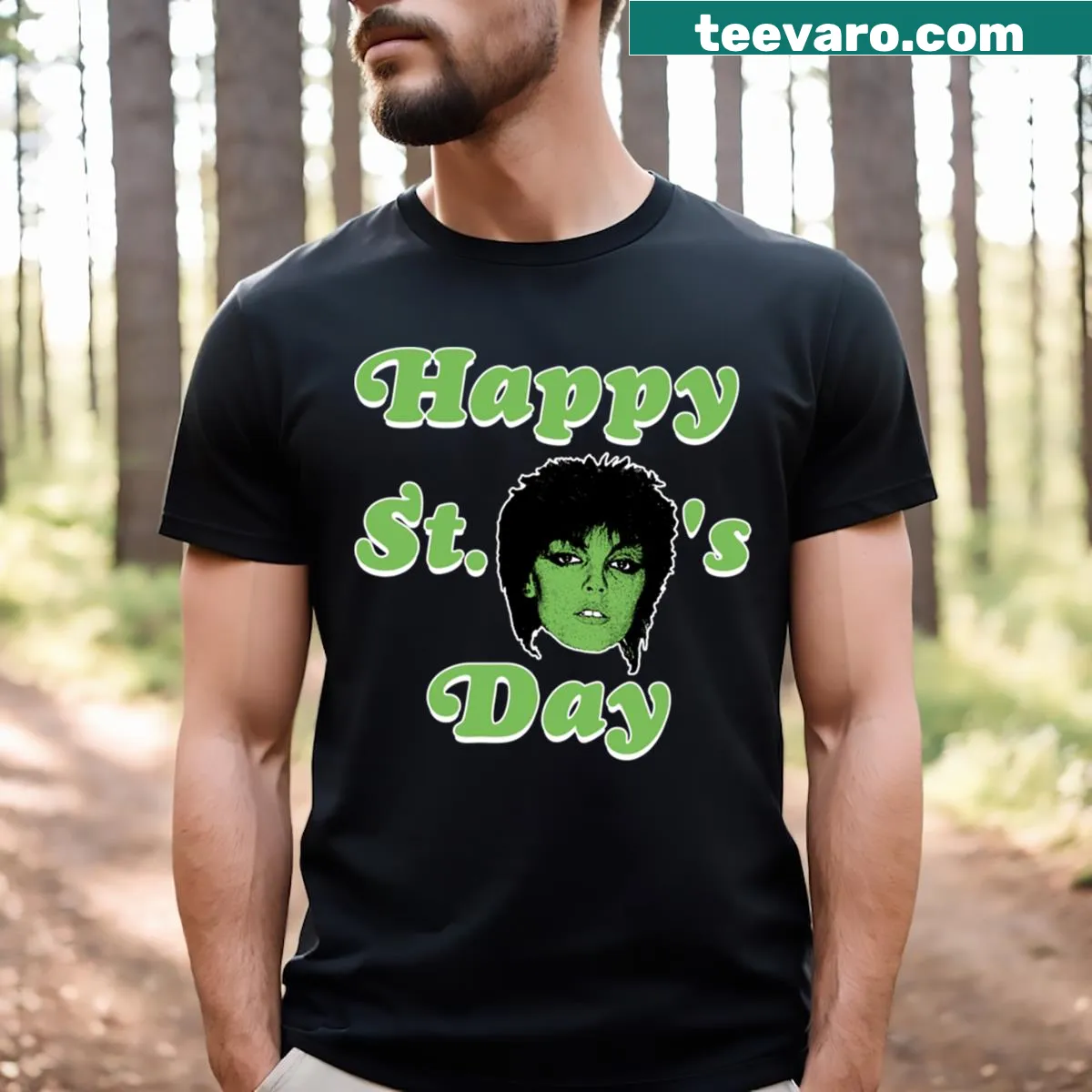 Cute cartoon meme design for St. Patrick's Day t-shirt — on a men's t-shirt
