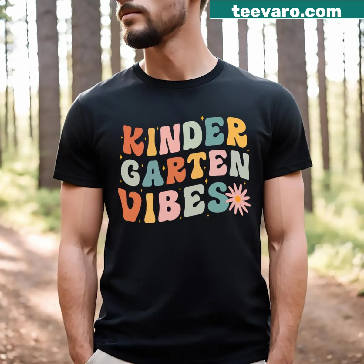 Retro design for teachers celebrating back-to-school vibes — on a men's t-shirt