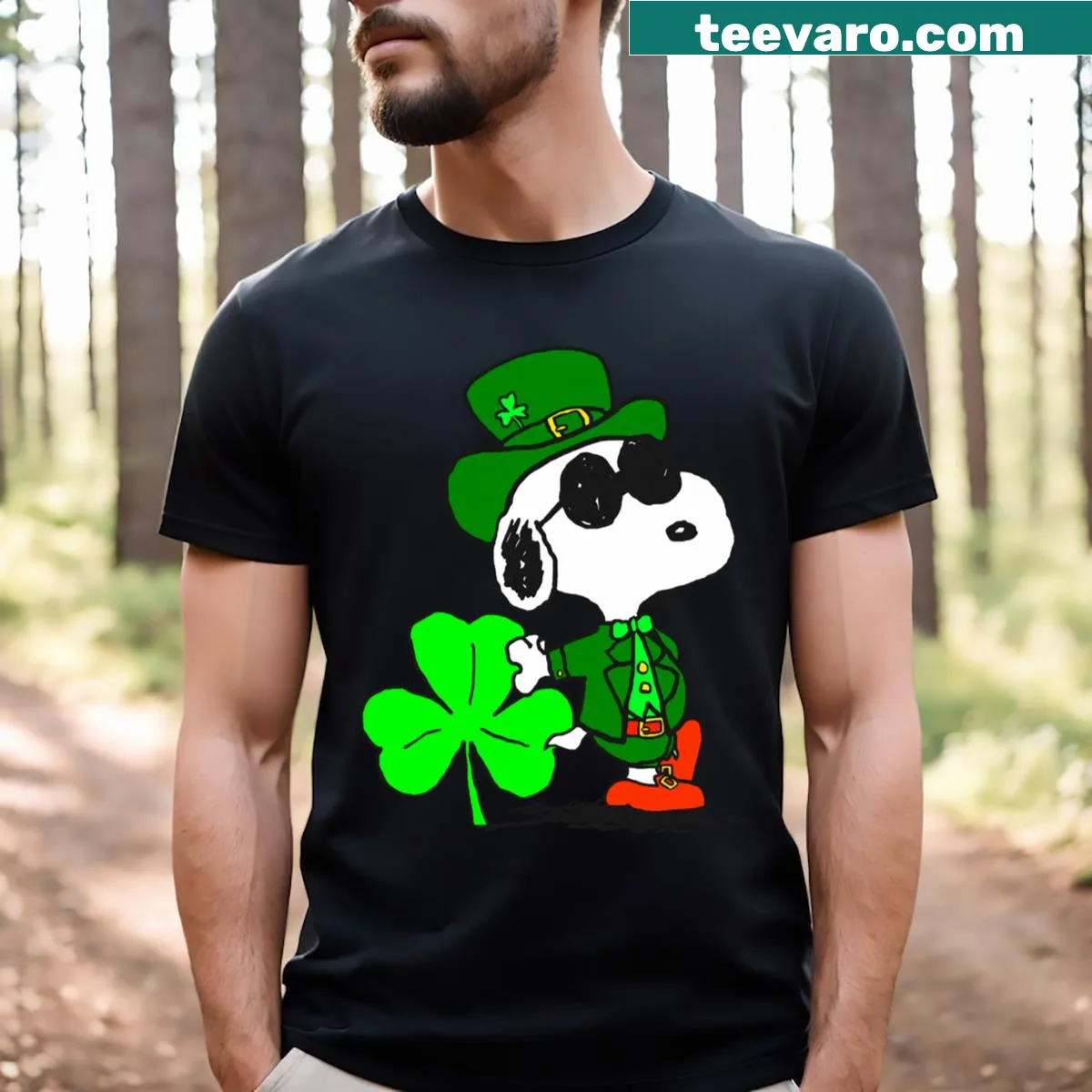 Festive St. Patrick's Day t-shirt — on a men's t-shirt