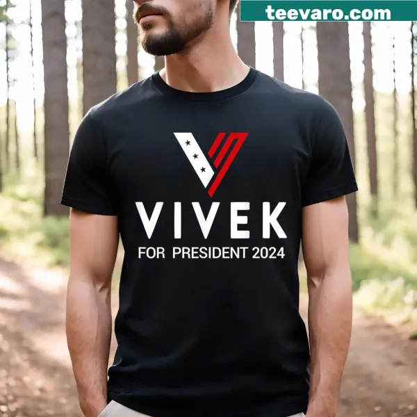 Vivek Ramaswamy 2024 Presidential campaign t-shirt with bold typography