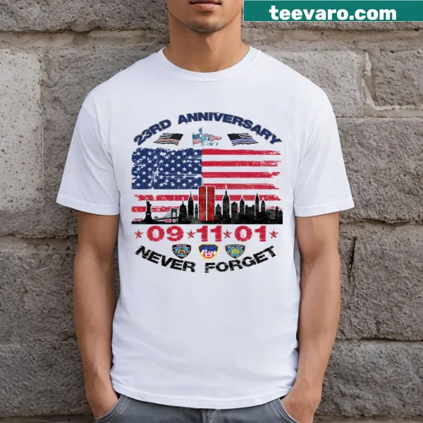 Commemorative T-shirt honoring the 9/11 anniversary