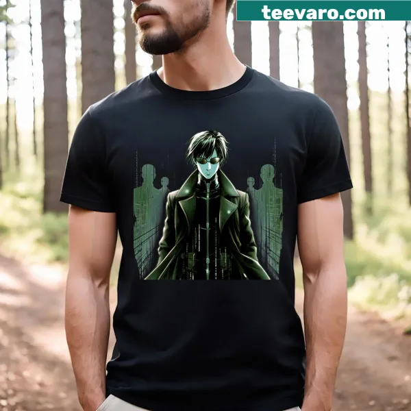 T-shirt featuring an anime figure design