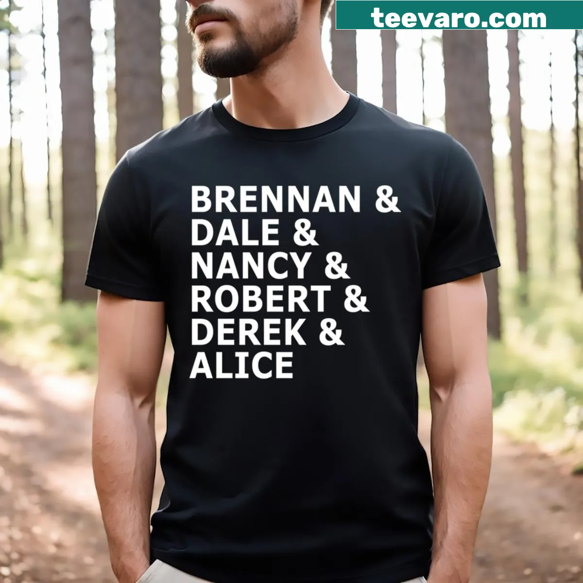 Typography design stating 'Brothers Kinda' on a casual t-shirt — on a men's t-shirt