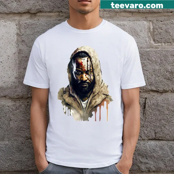 Watercolor artwork t-shirt featuring Ghostface Killa