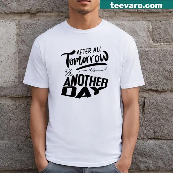 Typography quote from Gone With The Wind on a T-shirt