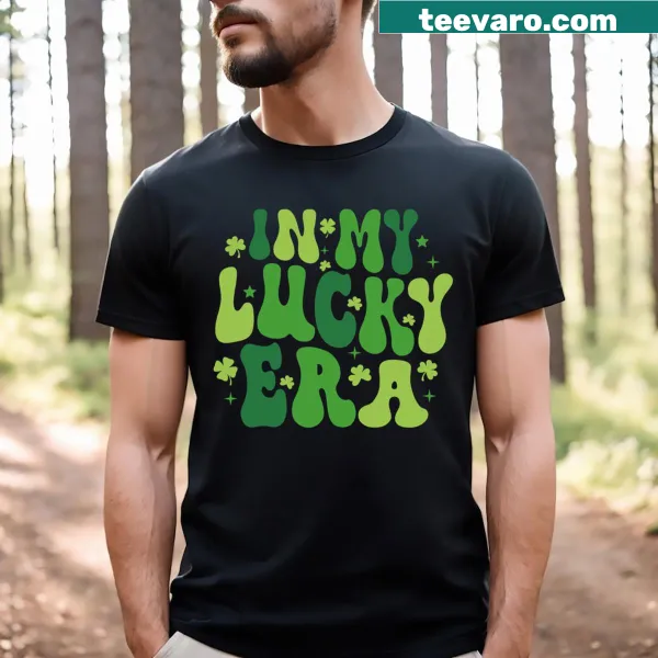 Festive St. Patrick's Day T-shirt with a shamrock graphic