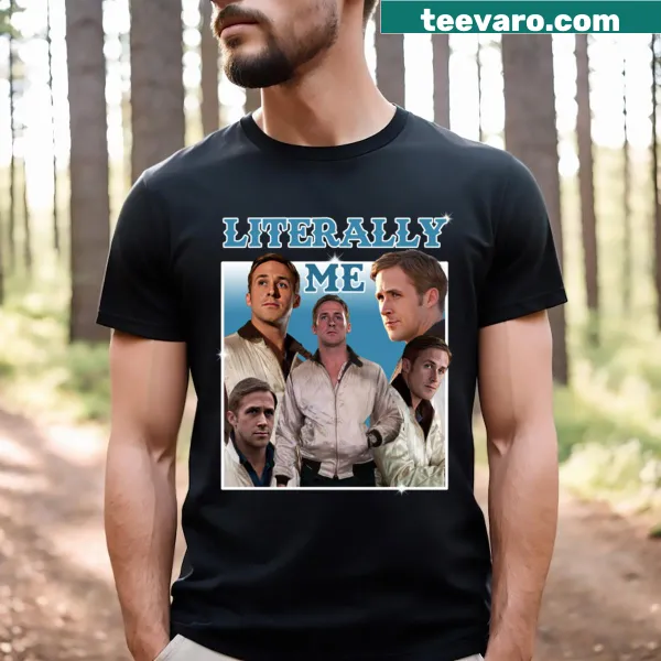 Ryan Gosling-themed T-shirt with a bold and playful design