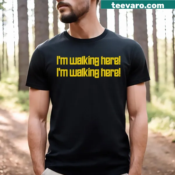 T-shirt featuring a quote from Ratso in bold typography