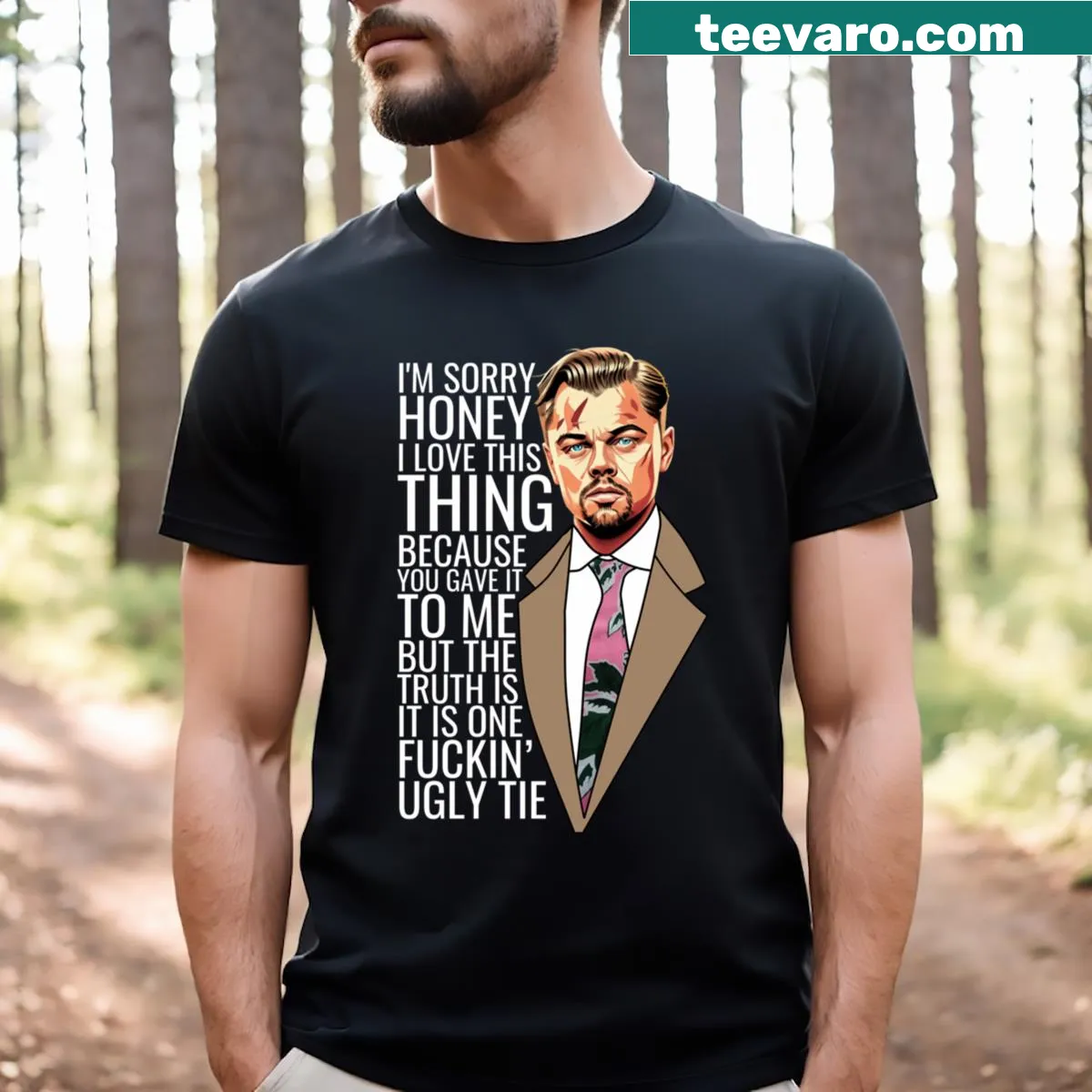 Text from Shutter Island Teddy Daniels quote on a T-shirt — on a men's t-shirt