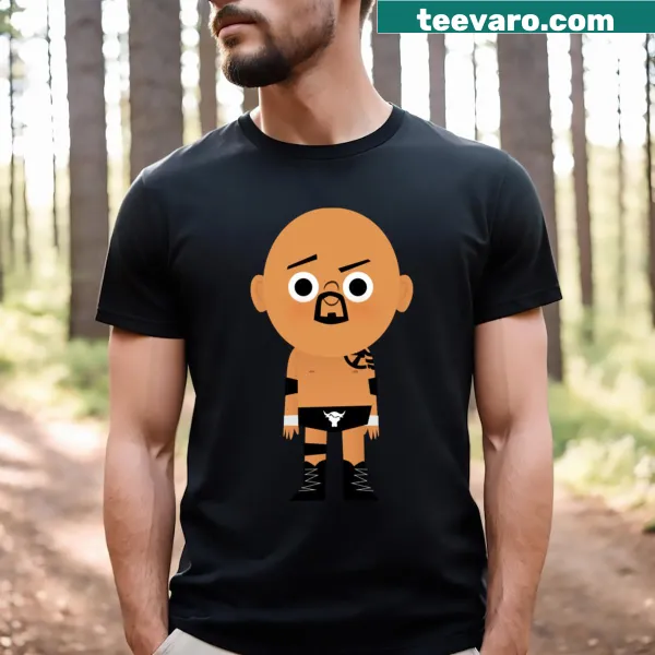 Graphic T-shirt honoring The Rock with a powerful theme.