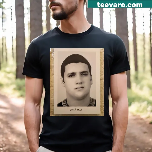 Typography design T-shirt featuring Mark Brandon Read's name