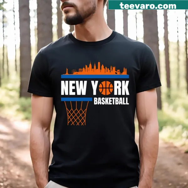 Vintage New York Knicks t-shirt with retro basketball graphic