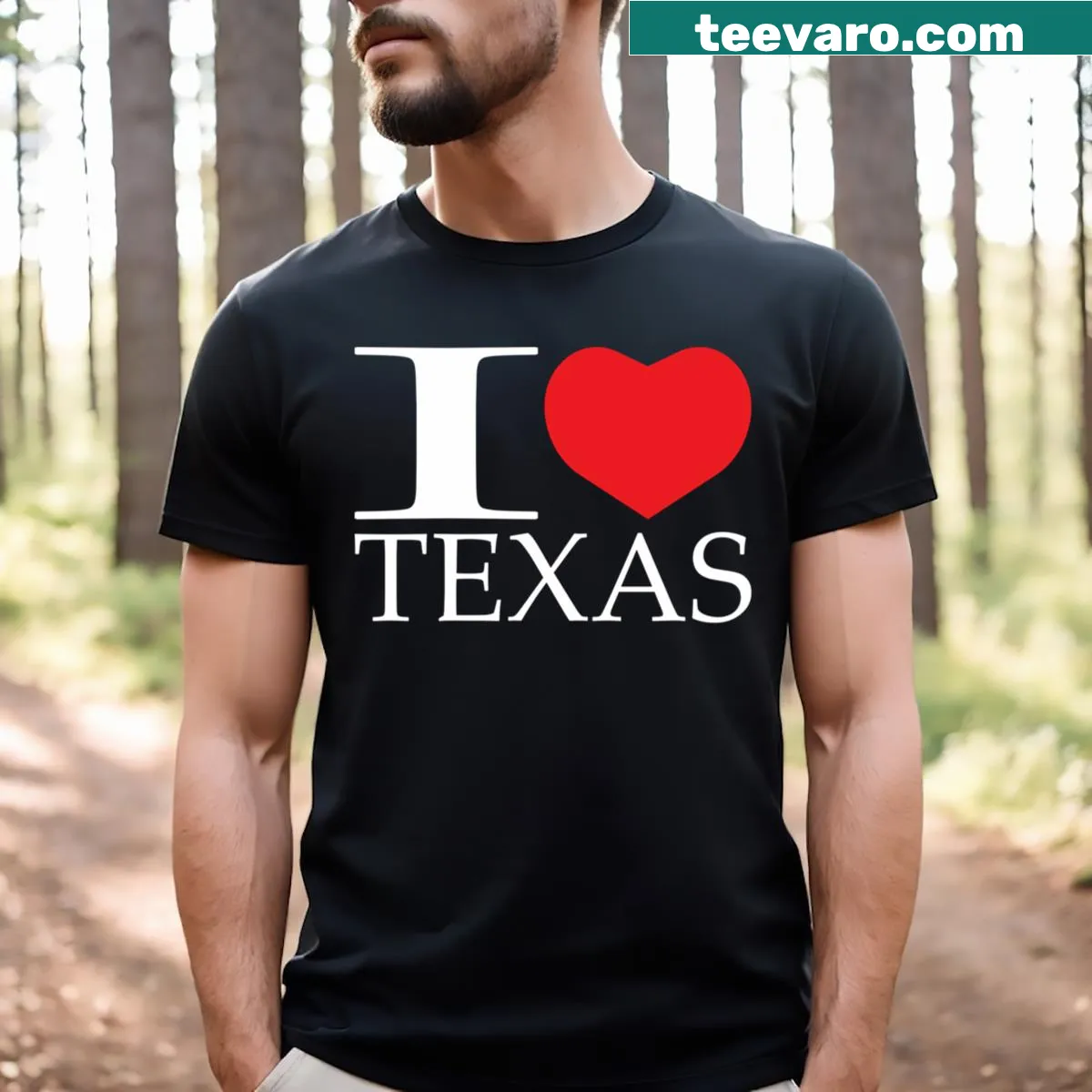 Texas-themed Essential T-shirt with a proud message — on a men's t-shirt
