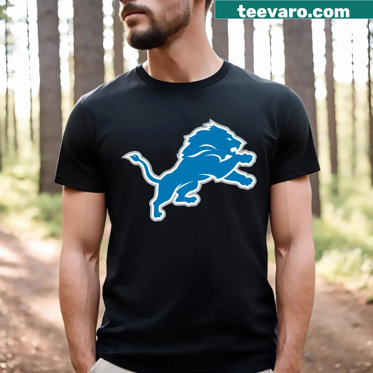 The Lions T-shirt with an iconic emblem — on a men's t-shirt