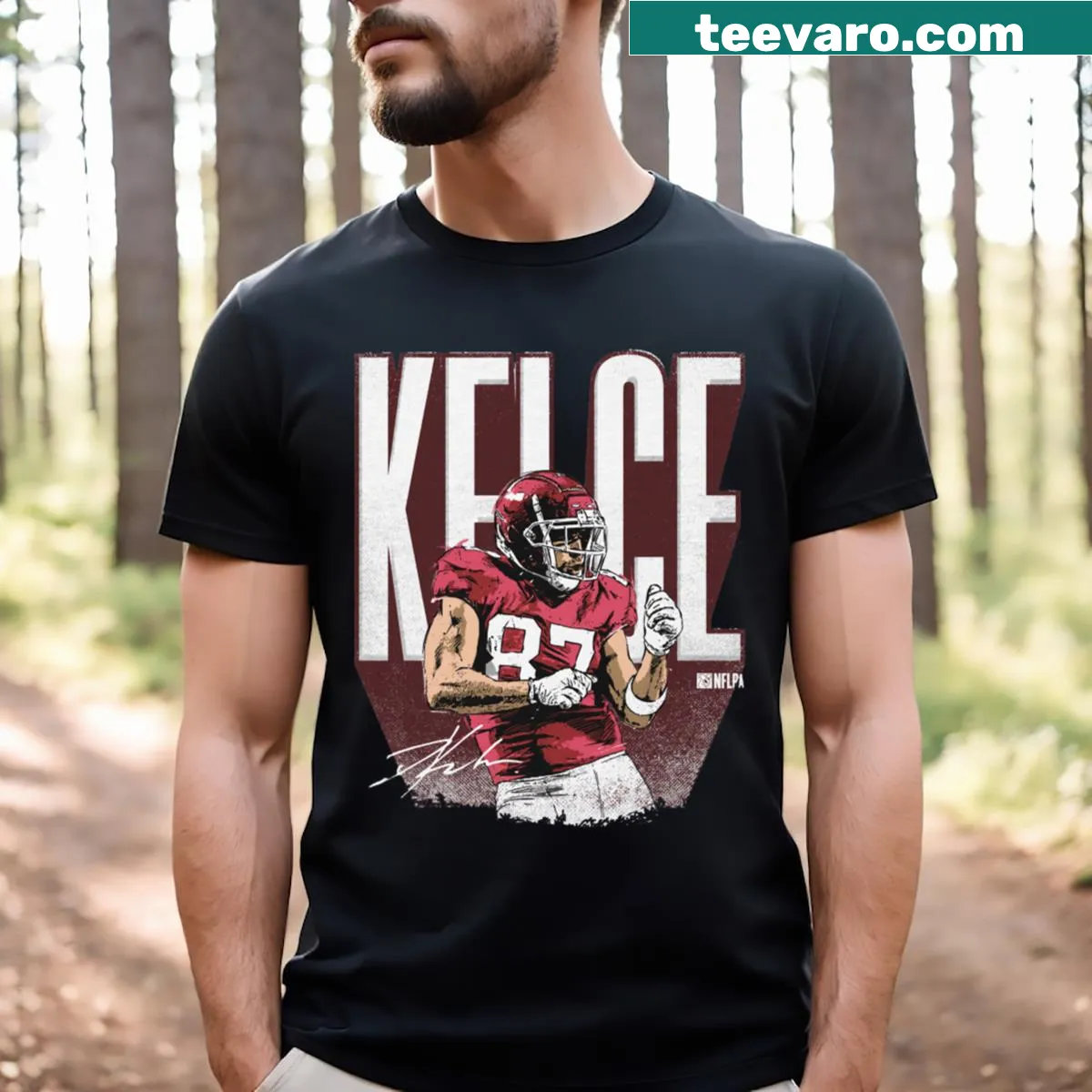 Kansas City Dance themed t-shirt featuring Travis Kelce — on a men's t-shirt