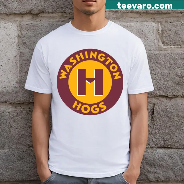 Emblematic t-shirt representing the Washington Hogs sports team.