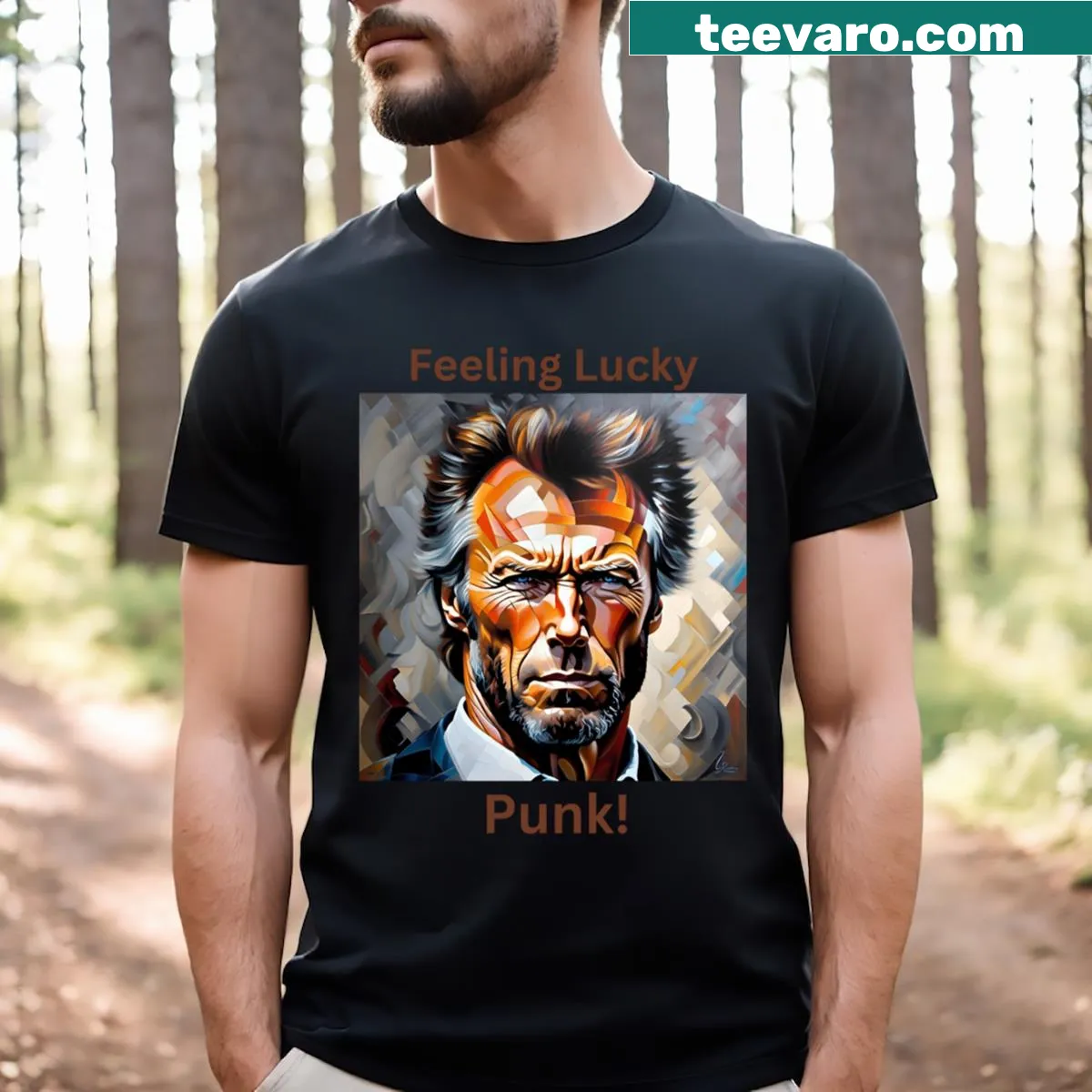 Text graphic saying 'Are You Feeling Lucky Yet' — on a men's t-shirt