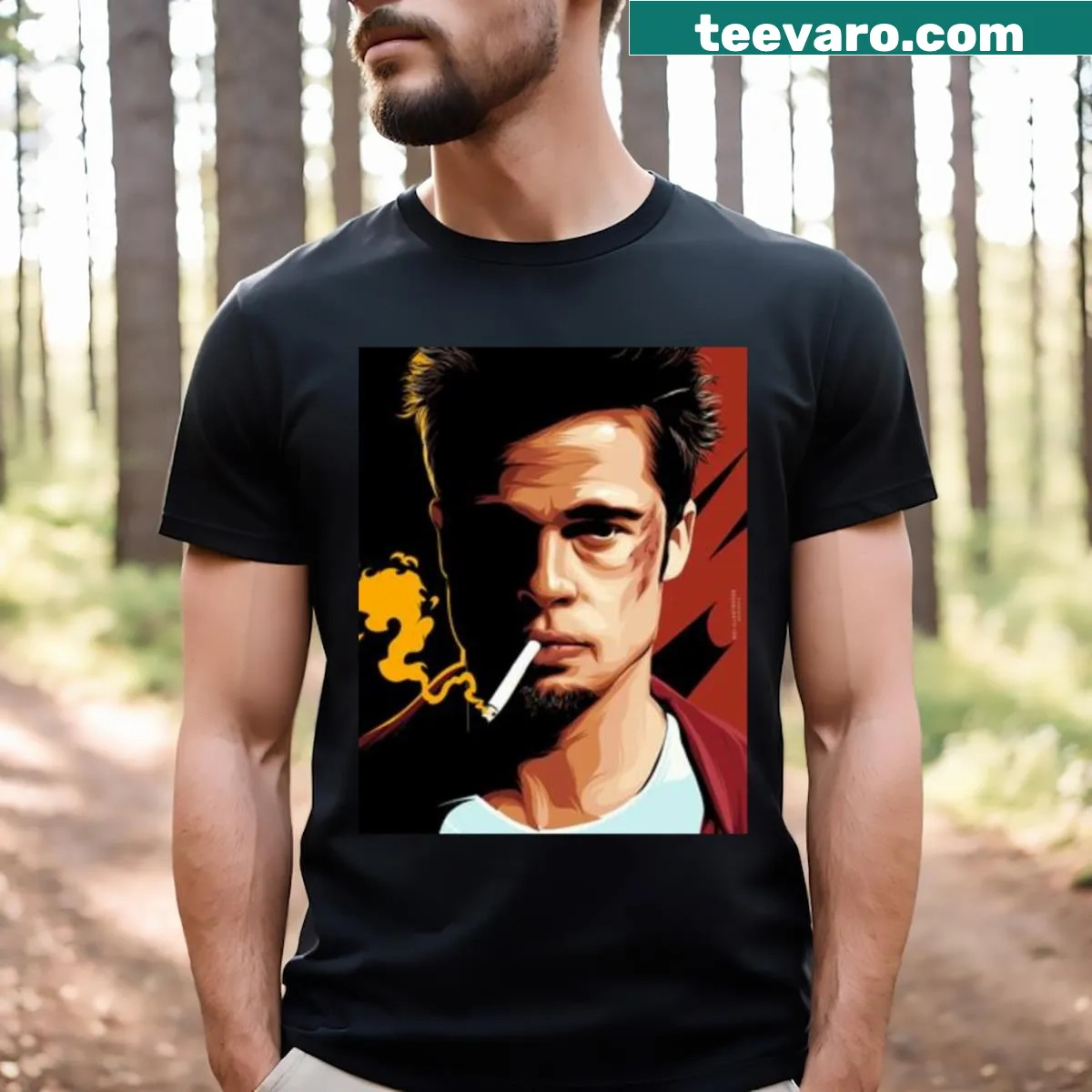 Bachelor-themed T-shirt with humorous text — on a men's t-shirt