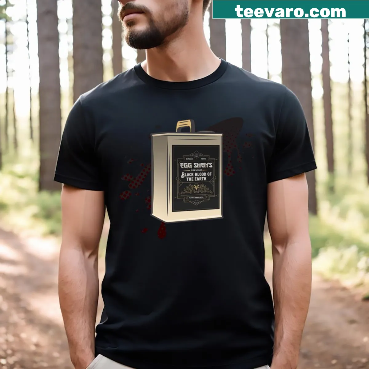 T-shirt featuring design inspired by Big Trouble In Little China movie — on a men's t-shirt