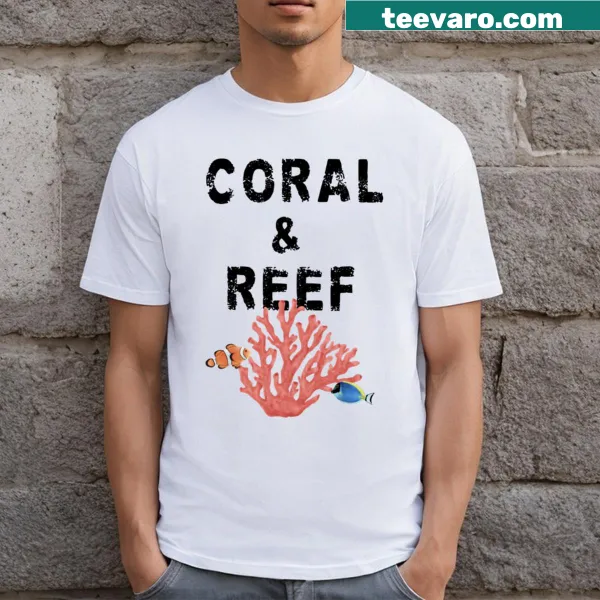 Summer vibe t-shirt featuring coral reef illustration