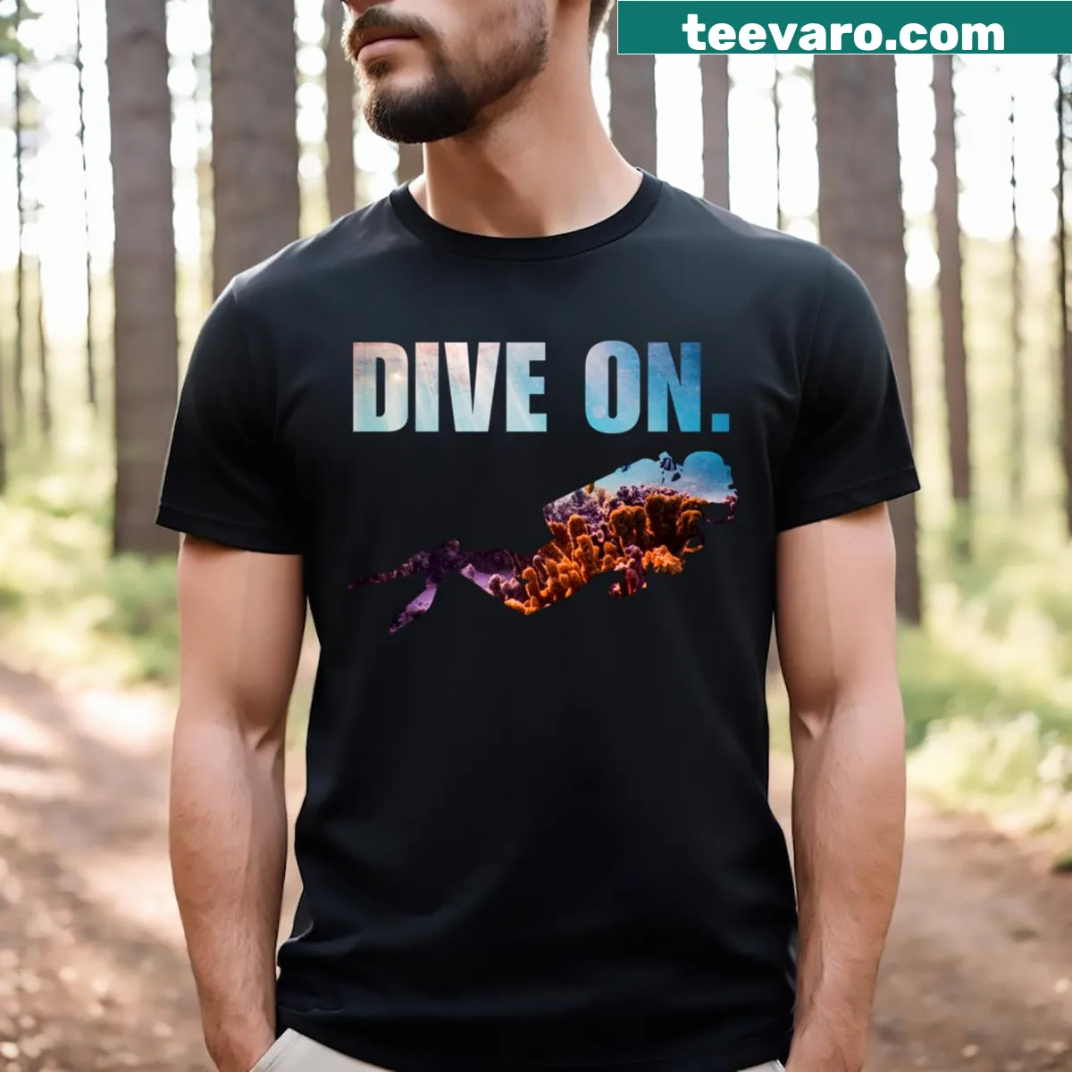 Donald Trump 2024 t-shirt featuring Four More Years slogan — on a men's t-shirt