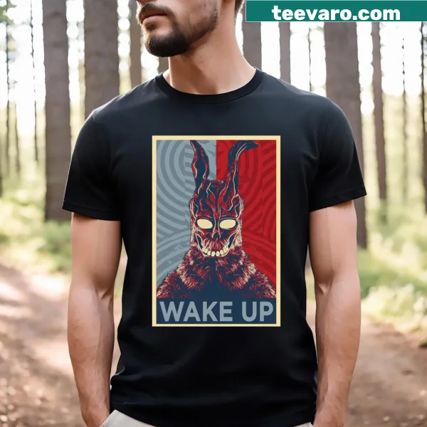 Captivating graphic inspired by Donnie Darko on a t-shirt