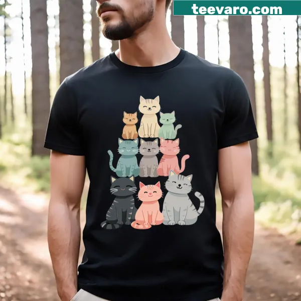 Supportive T-shirt featuring 'Feline Allies Of LGBT' with feline graphics and an empowering message.