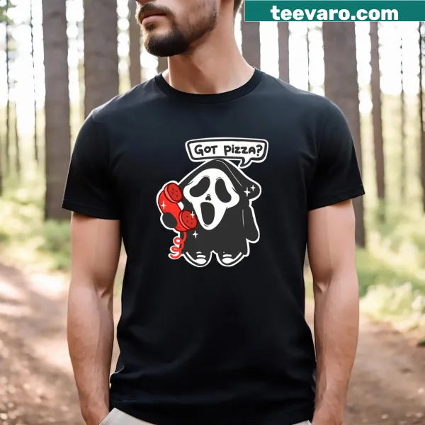 Fun T-shirt celebrating pizza with playful graphic