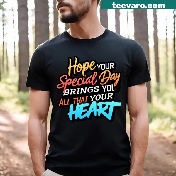 Sentimental birthday t-shirt with warm wishes
