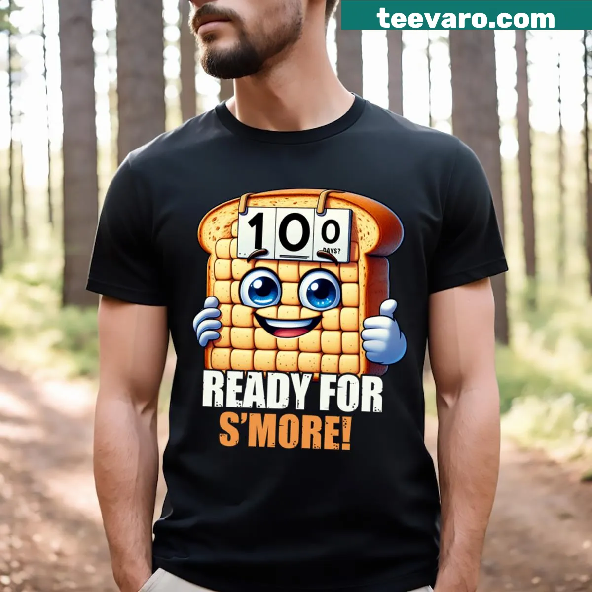 Humorous s'mores design for teachers on a T-shirt — on a men's t-shirt