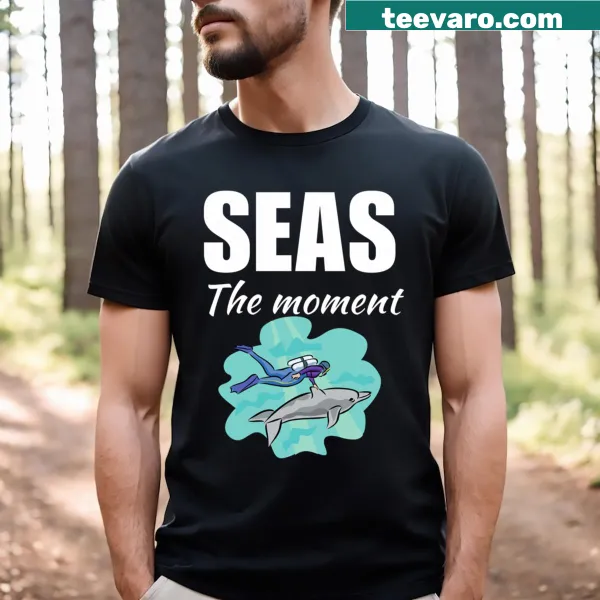 Funny scuba diving t-shirt with a clever ocean-themed quote