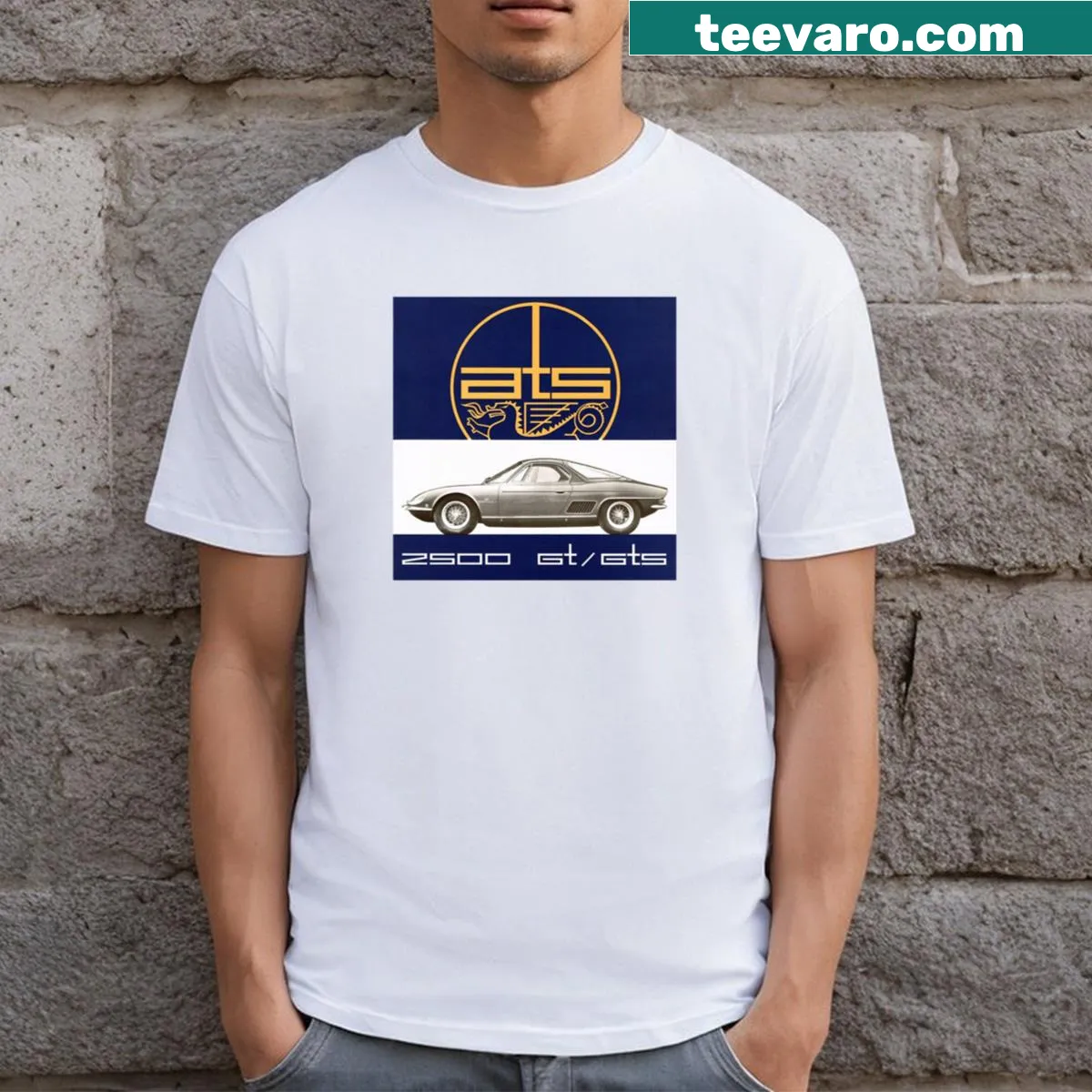 Retro gaming design featuring Supercool 2500 Gtgts on T-shirt. — on a men's t-shirt