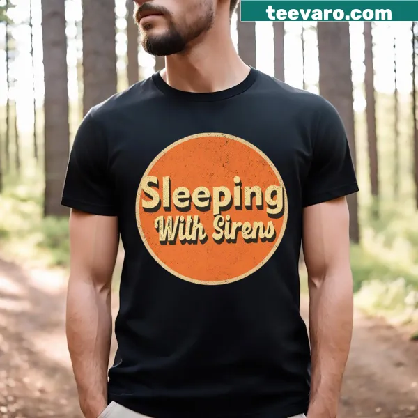 Sleeping With Sirens themed t-shirt with expressive design
