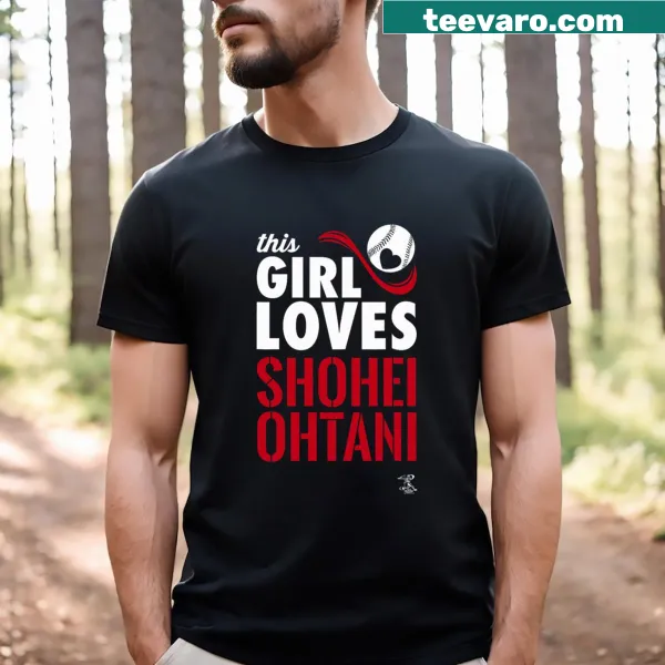 Playful typography t-shirt with the phrase 'This Girl Loves Gameday'