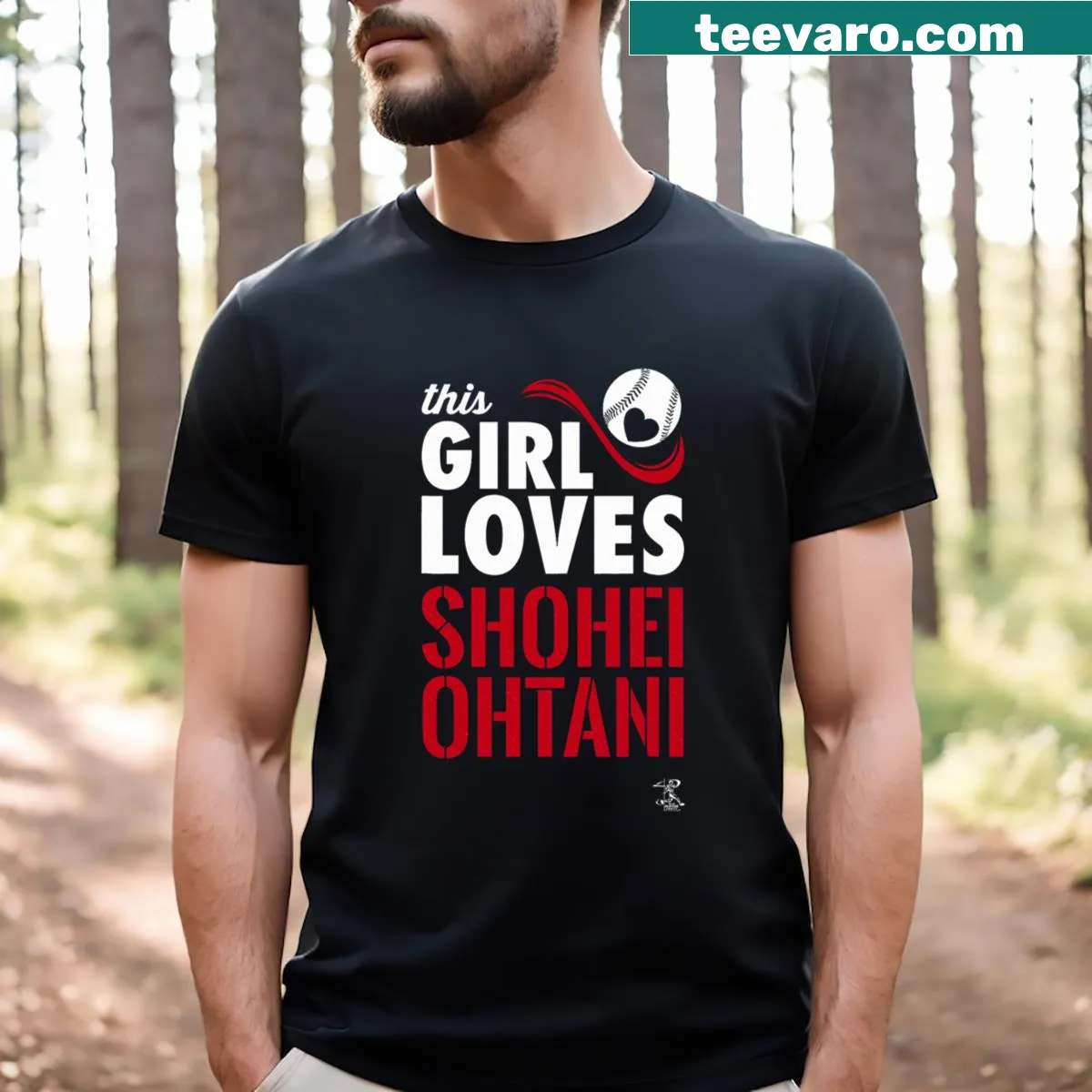Playful typography t-shirt with the phrase 'This Girl Loves Gameday' — on a men's t-shirt