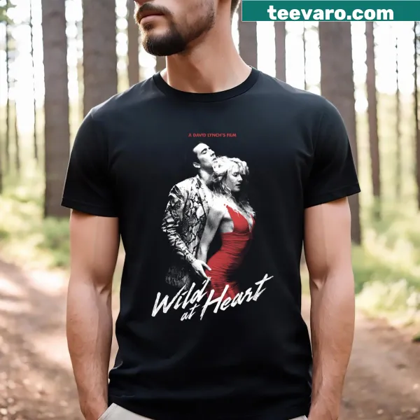 Inspirational 'Wild At Heart' text on a casual T-shirt